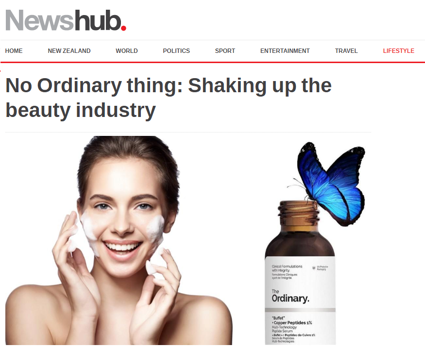 No Ordinary thing: Shaking up the beauty industry
