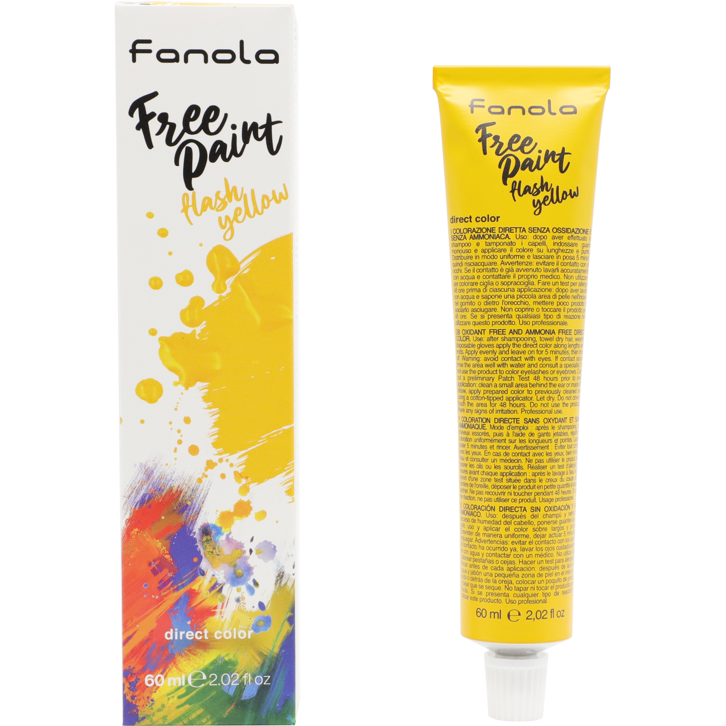 FANOLA Free Paint Direct Colour - Flash Yellow (60 ml)