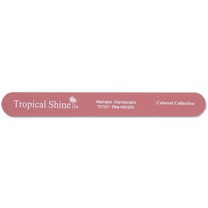 TROPICAL SHINE Colossal Nail File - Pink (Fine)