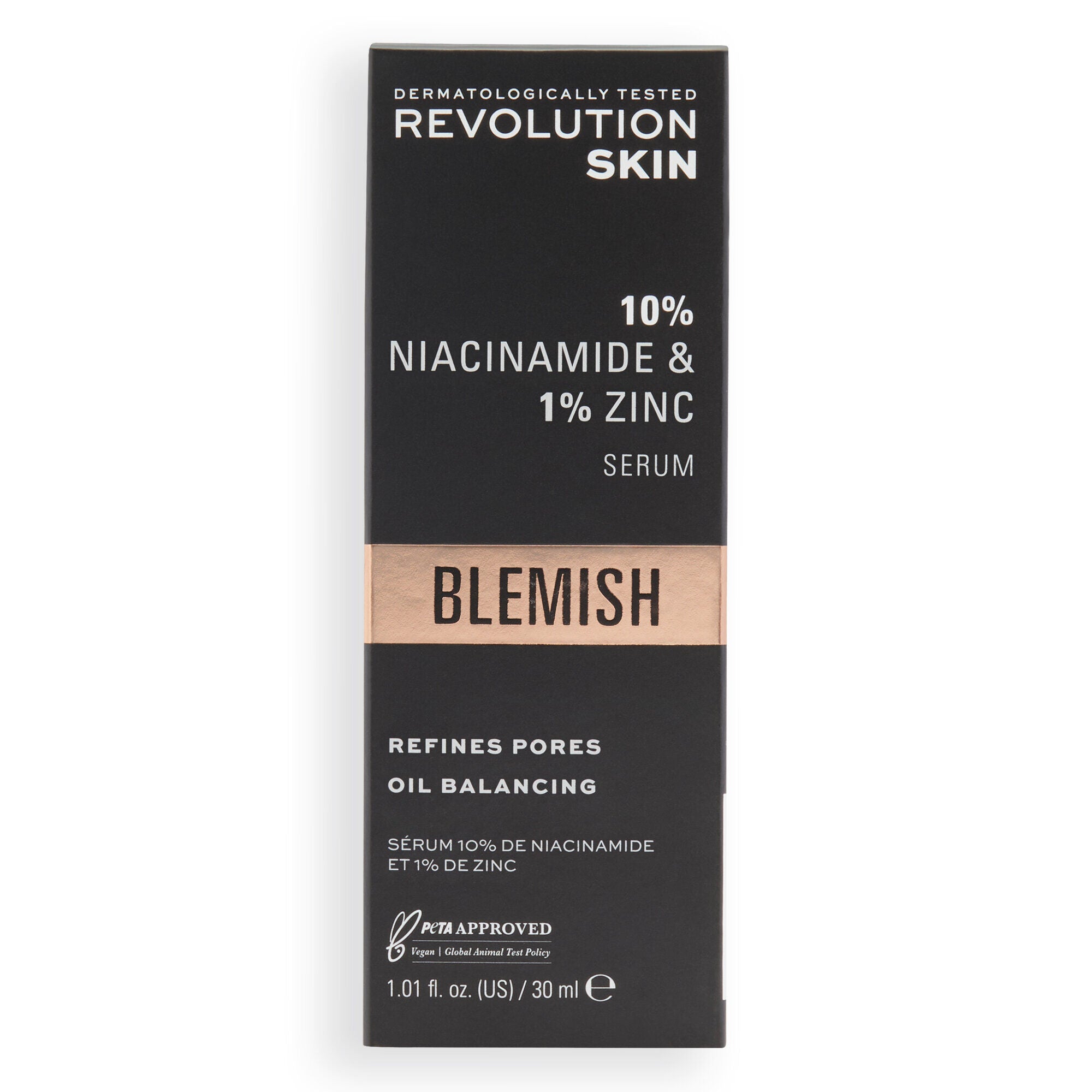 REVOLUTION SKINCARE 10% Niacinamide + 1% Zinc Blemish & Pore Refining Serum
