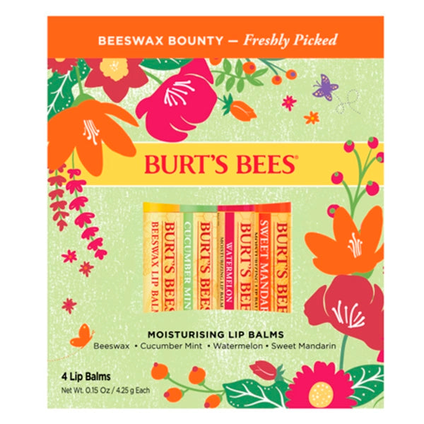 BURT'S BEES Beeswax Bounty Freshly Picked Lip Balm Gift Set