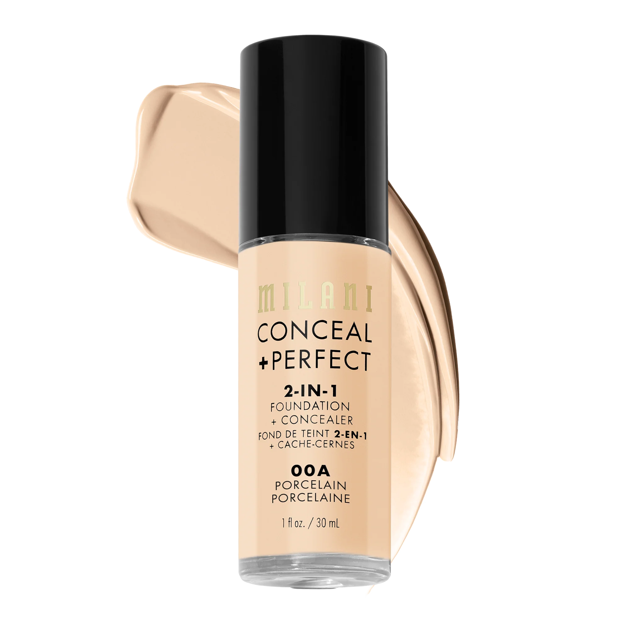 MILANI Conceal + Perfect 2-in-1 Foundation + Concealer - Porcelain #00A