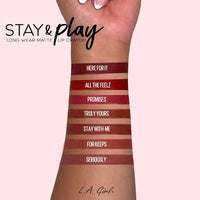 LA GIRL Stay and Play Lip Crayon - For Keeps