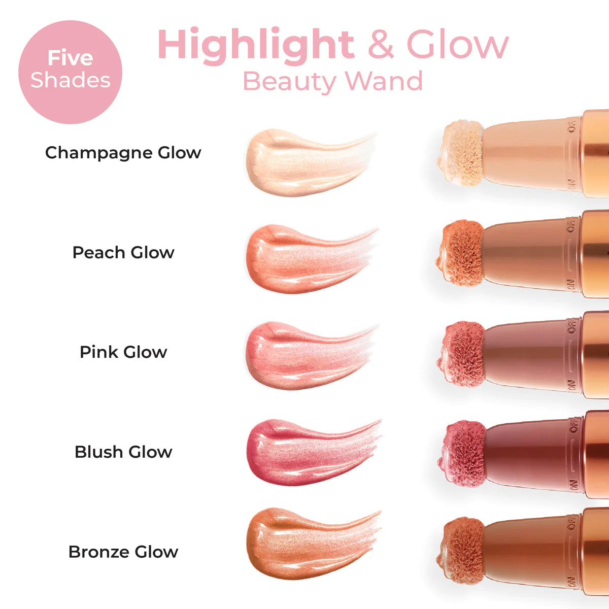 MCOBEAUTY Highlight & Glow Beauty Wand -Blush Glow