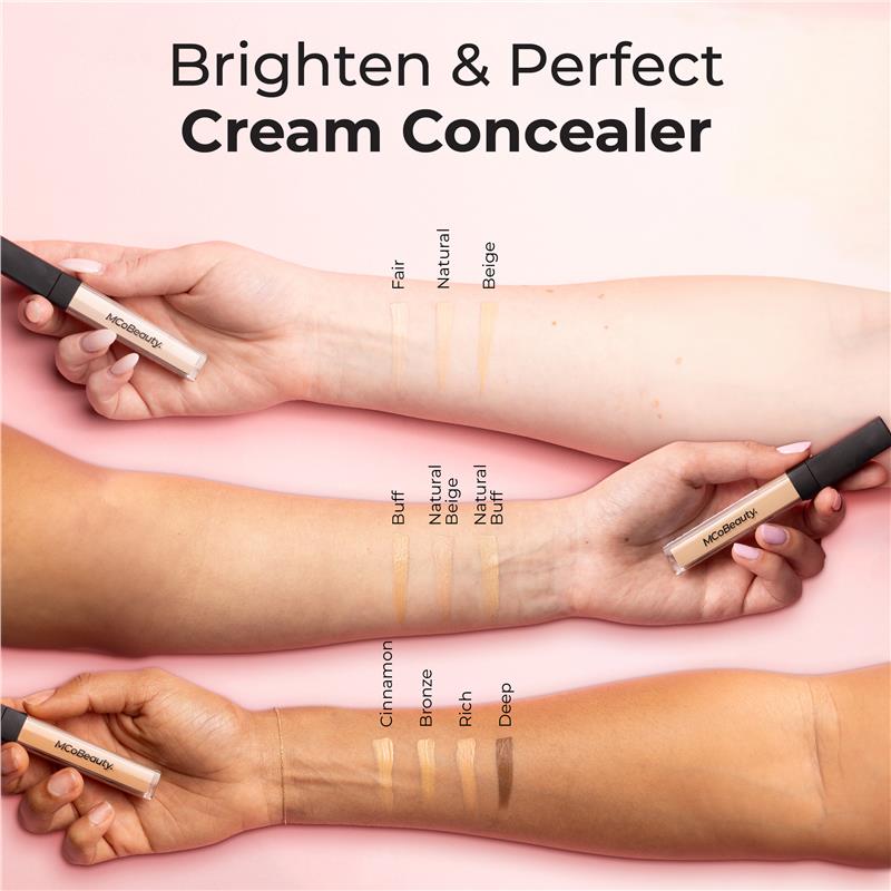 MCOBEAUTY Brighten & Perfect Cream Concealer - Medium 1 (Natural Beige)