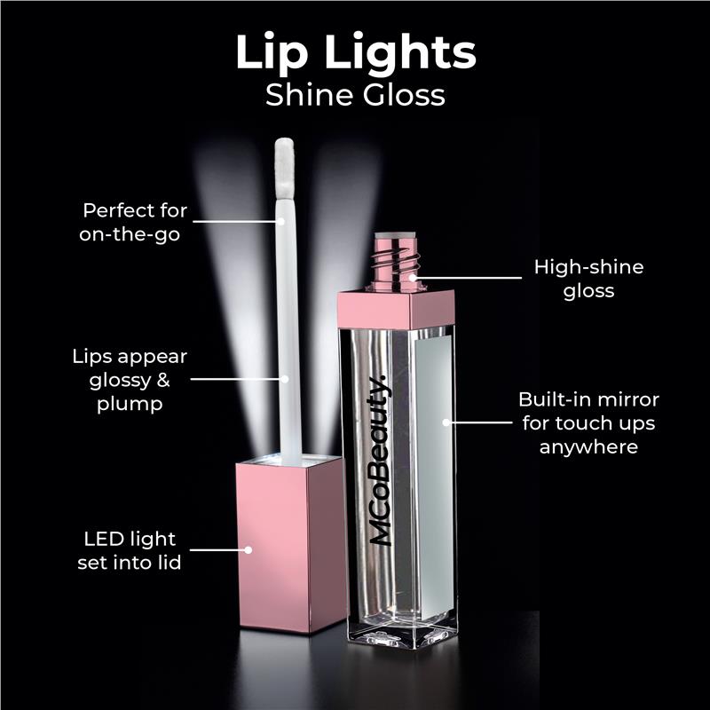 MCOBEAUTY Lip Lights Shine Gloss - Clear