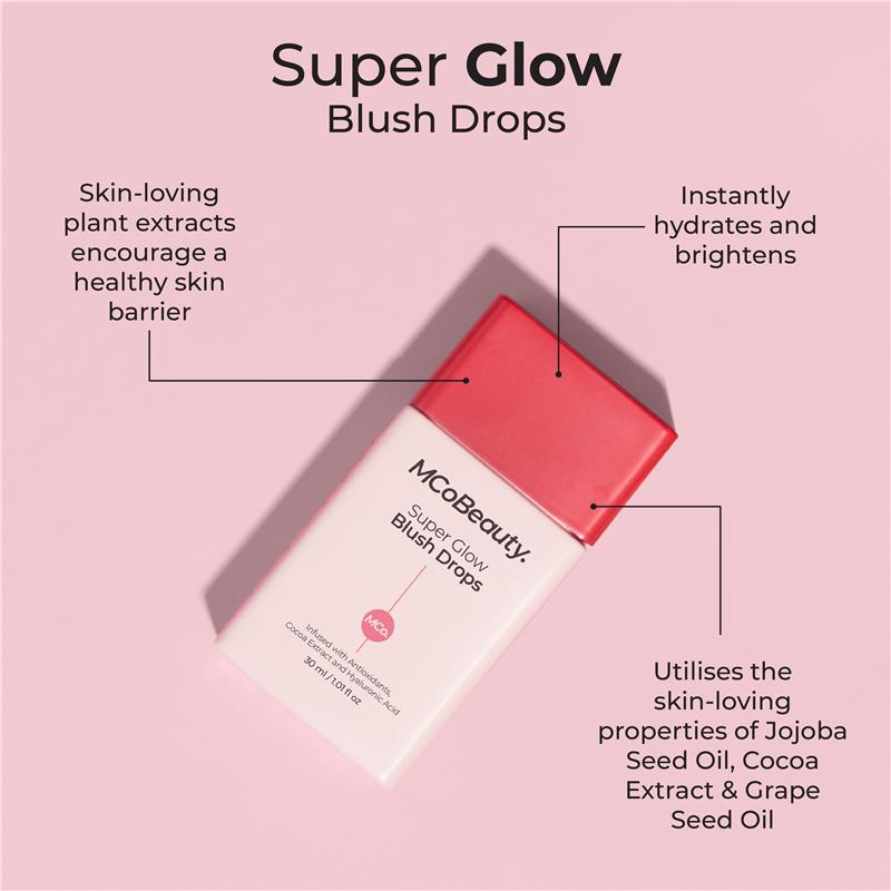 MCOBEAUTY Super Glow Blush Drops - Rose Pink