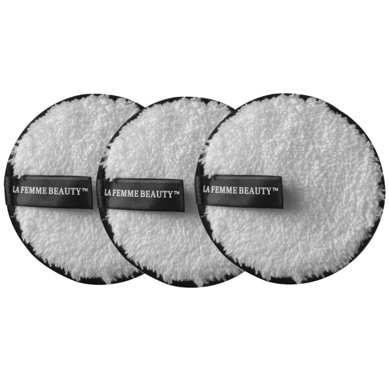 LA FEMME BEAUTY Luxe Makeup Remover - White (3-Pack)