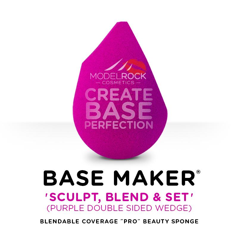 MODELROCK Base Maker Sponge - Sculpt / Blend / Set Purple Double Sided Wedge
