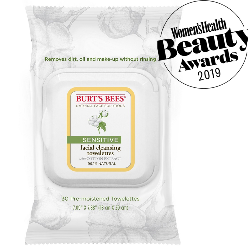 BURT'S BEES Sensitive Facial Cleansing Towelettes With Cotton Extract