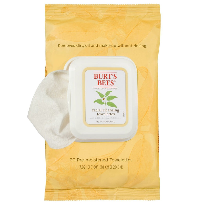 BURT'S BEES Facial Cleansing Towelettes With White Tea Extract