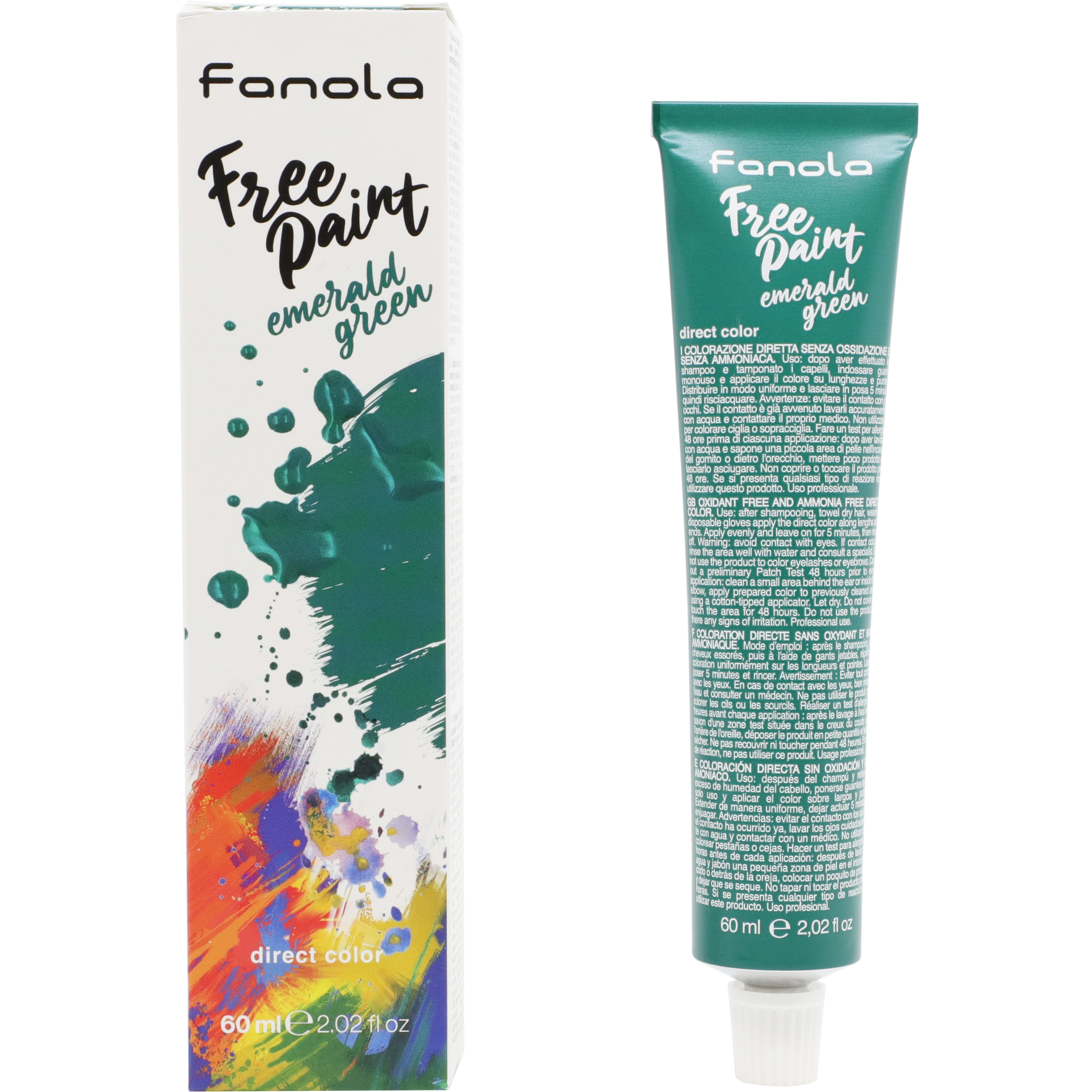 FANOLA Free Paint Direct Colour - Emerald Green (60 ml)