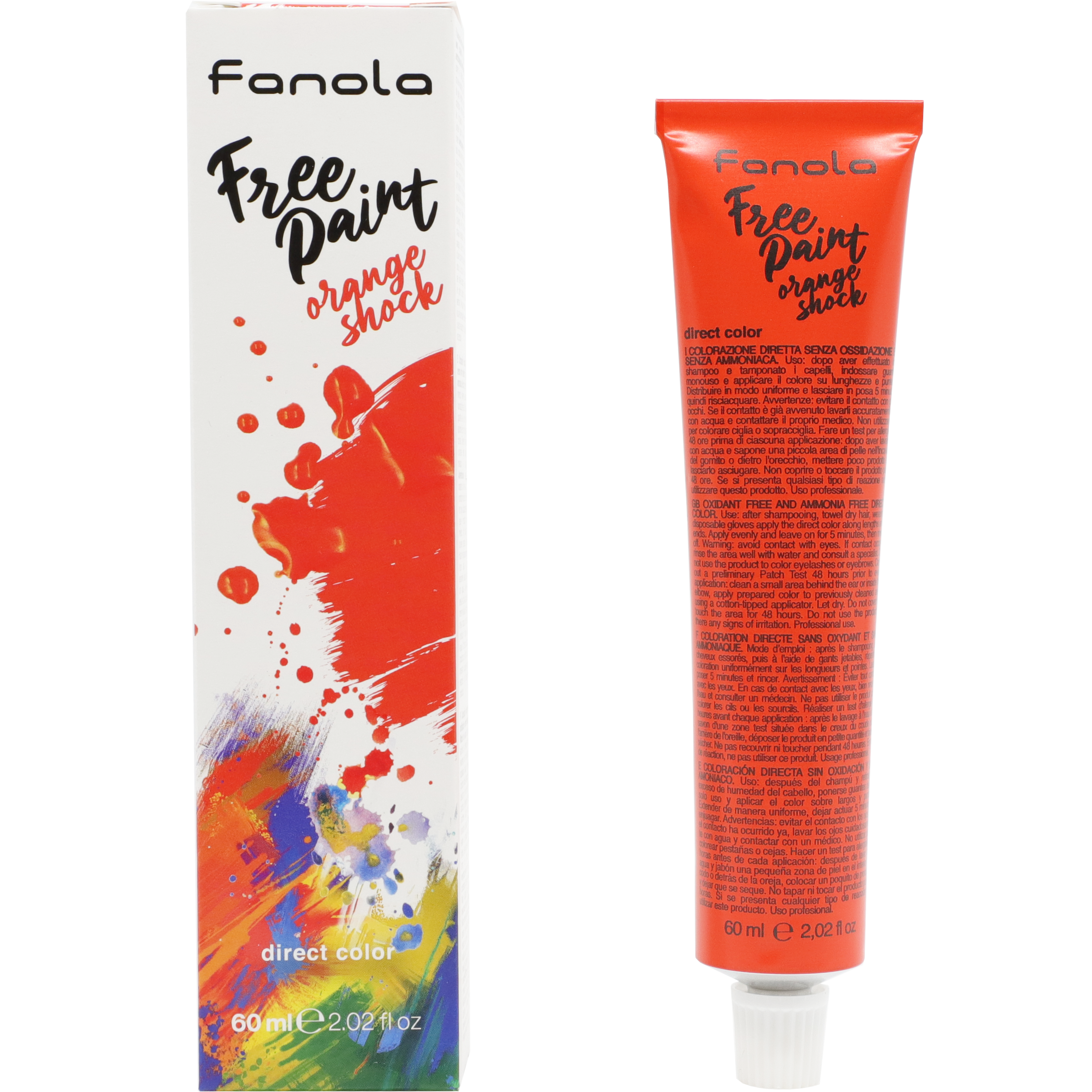 FANOLA Free Paint Direct Colour - Orange Shock (60 ml)