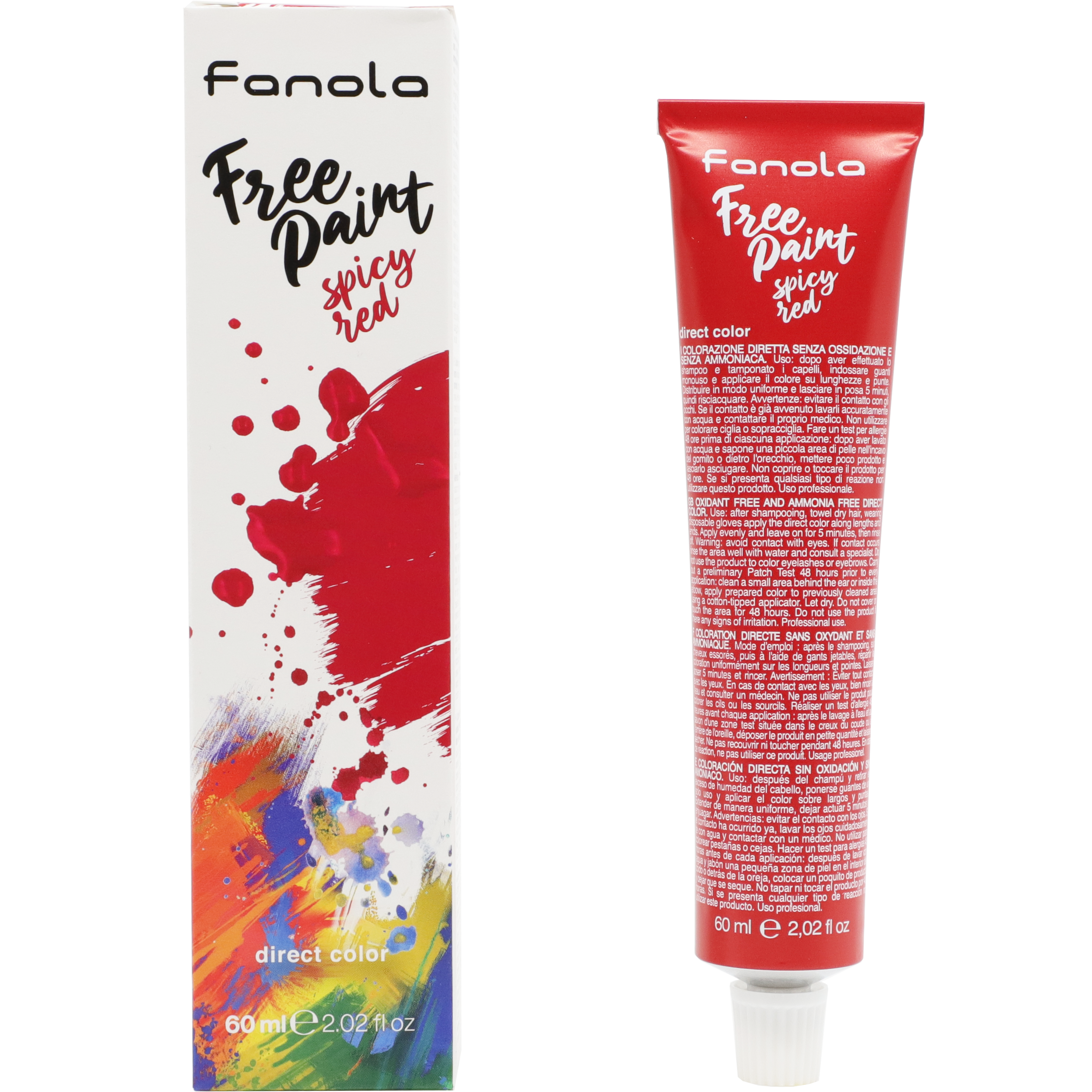 FANOLA Free Paint Direct Colour - Spicy Red (60 ml)