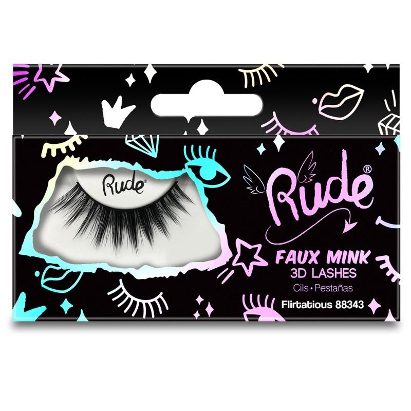 RUDE Faux Mink 3D Lashes - Flirtatious