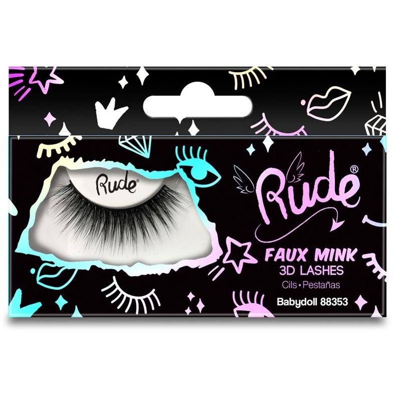 RUDE Faux Mink 3D Lashes - Babydoll