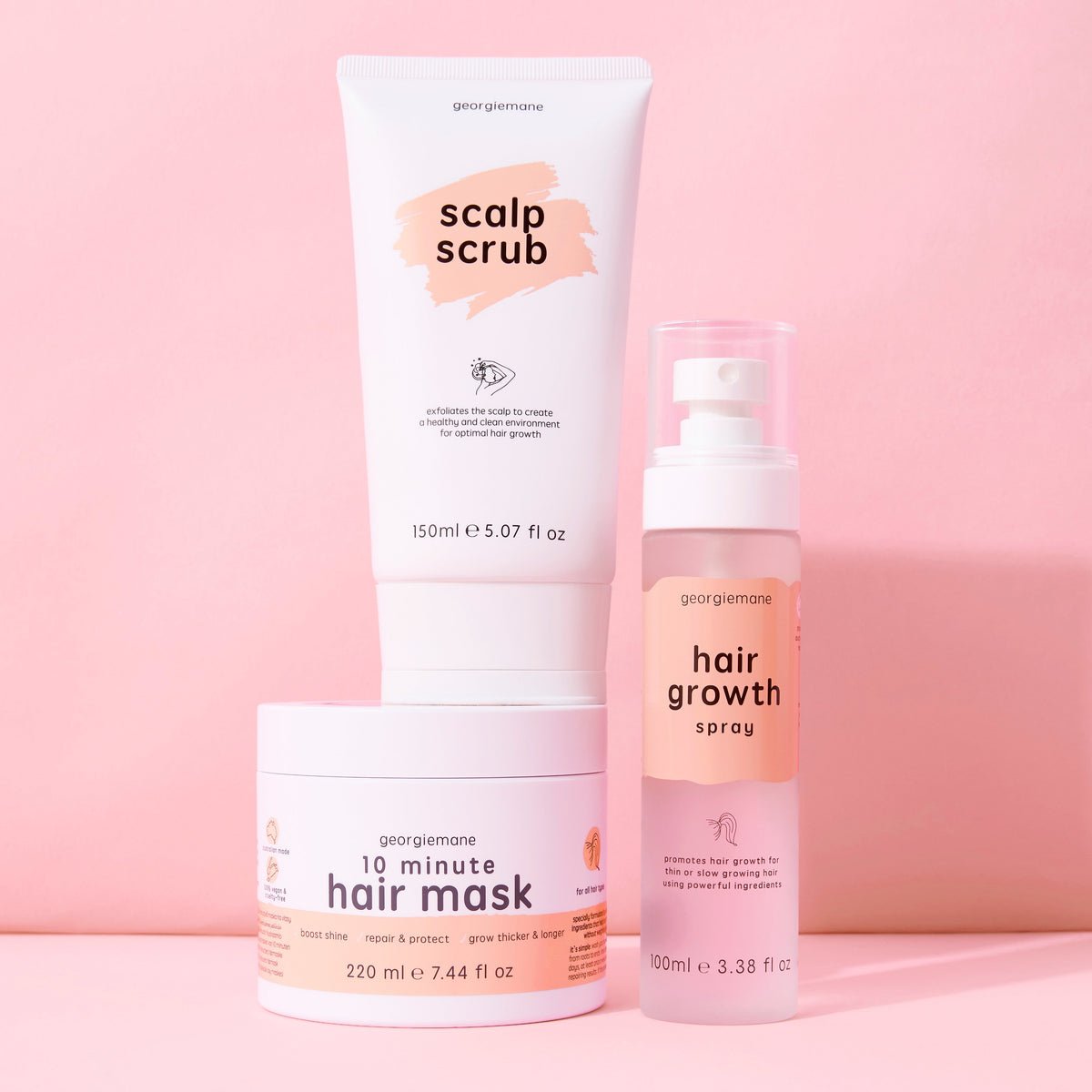 GEORGIEMANE Hair Growth Trio Bundle (RRP $125.99)