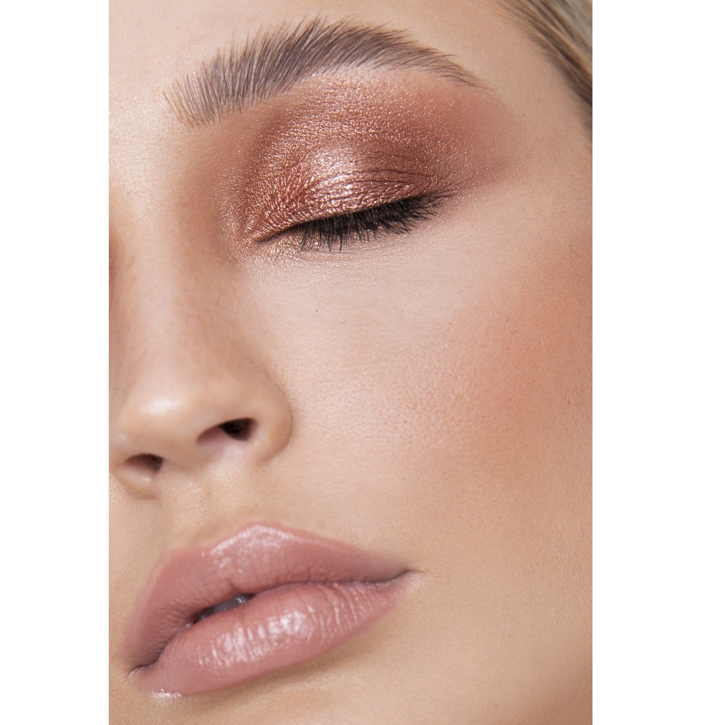 MELLOW Glitter Chrome Eyeshadow - Rose Gold