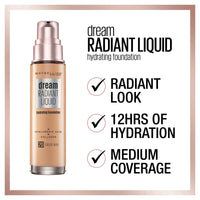 MAYBELLINE Dream Radiant Liquid Foundation - Creamy Natural #50