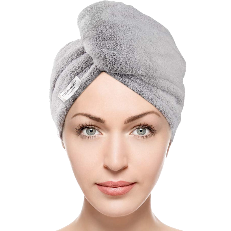 LA FEMME BEAUTY Luxe Hair Wrap - Grey
