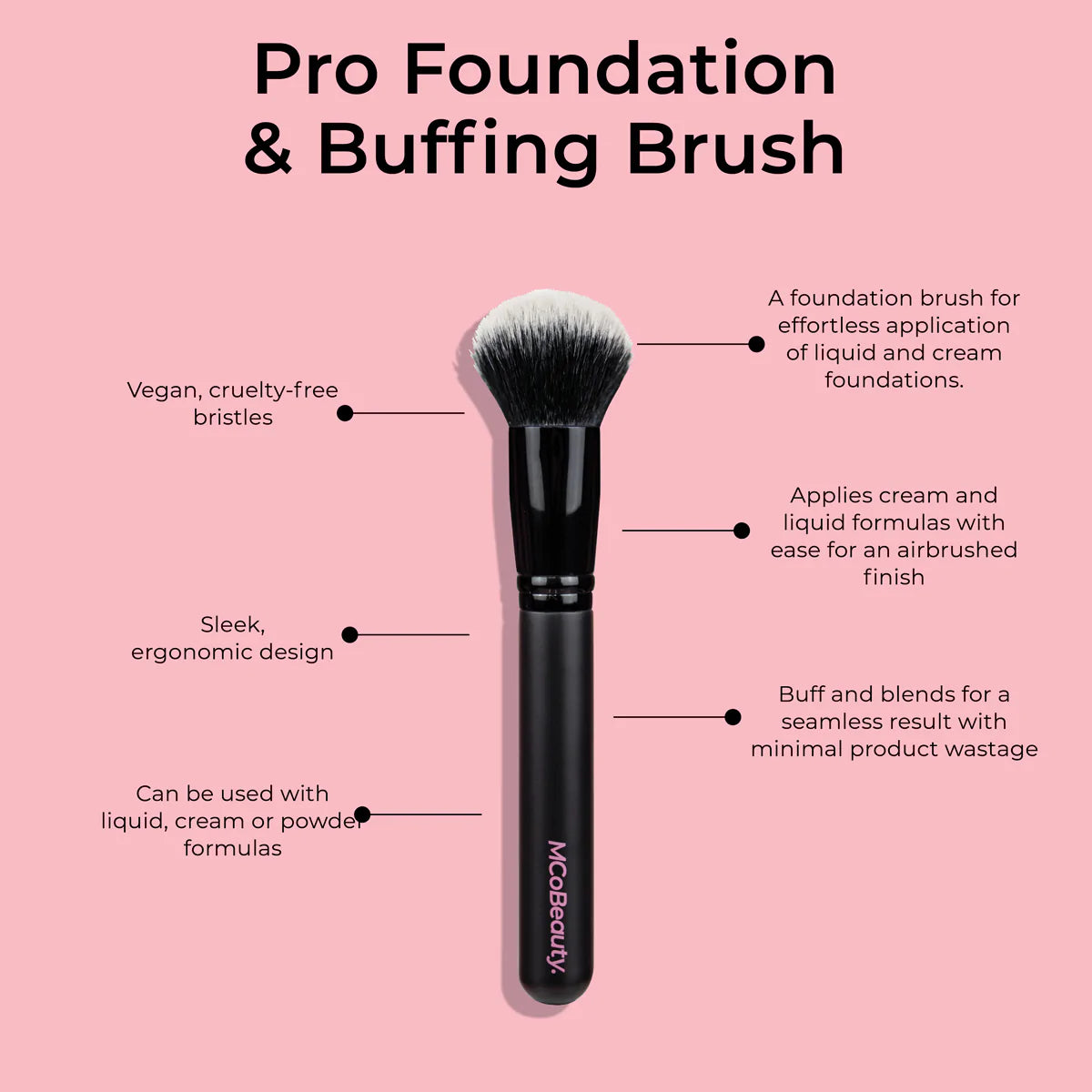 MCOBEAUTY Pro Foundation & Buffing Brush