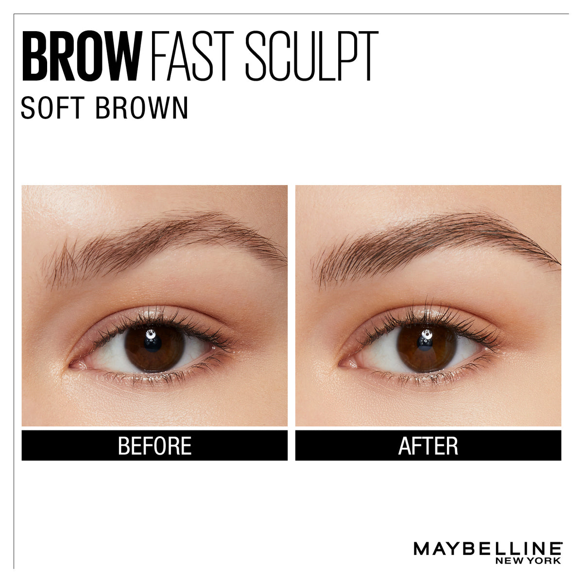 MAYBELLINE Brow Fast Sculpt Brow Gel Mascara - Soft Brown