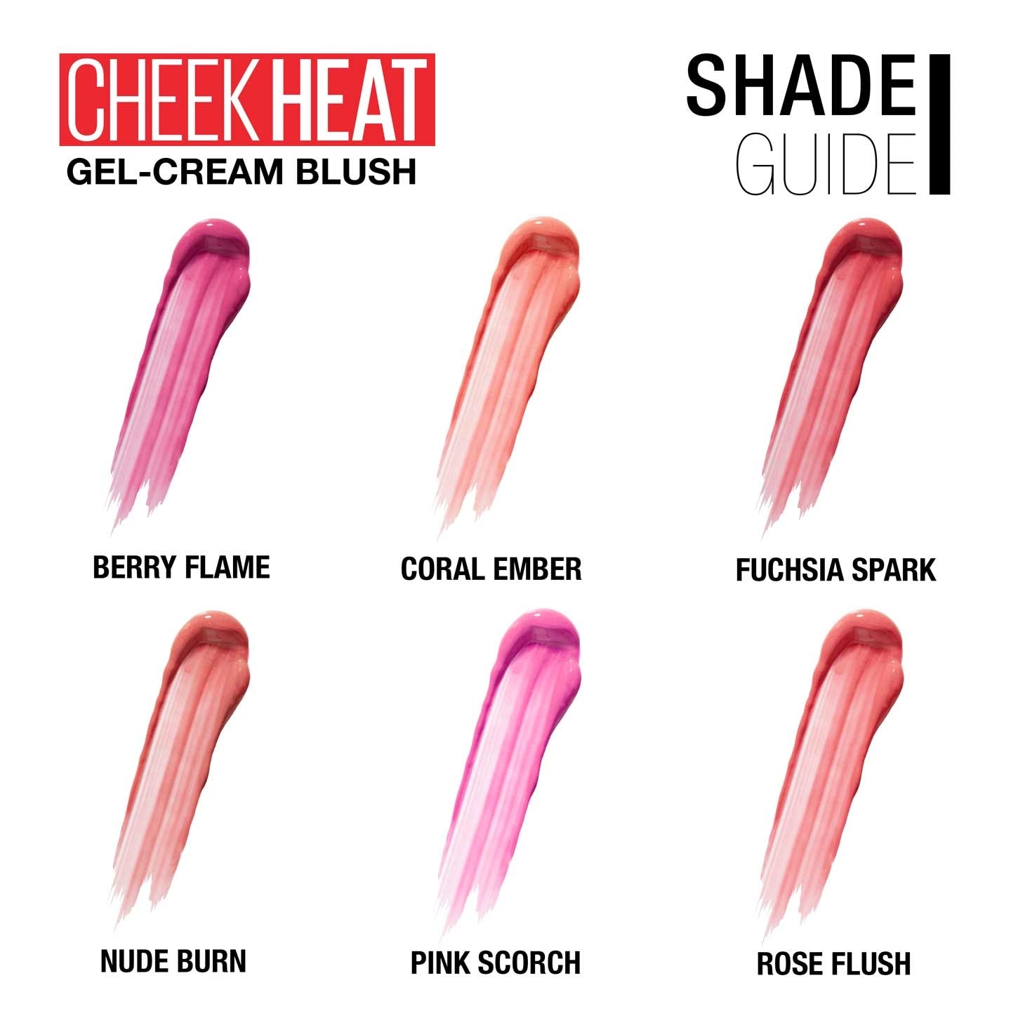 MAYBELLINE Cheek Heat Blush - Rose Flush #20