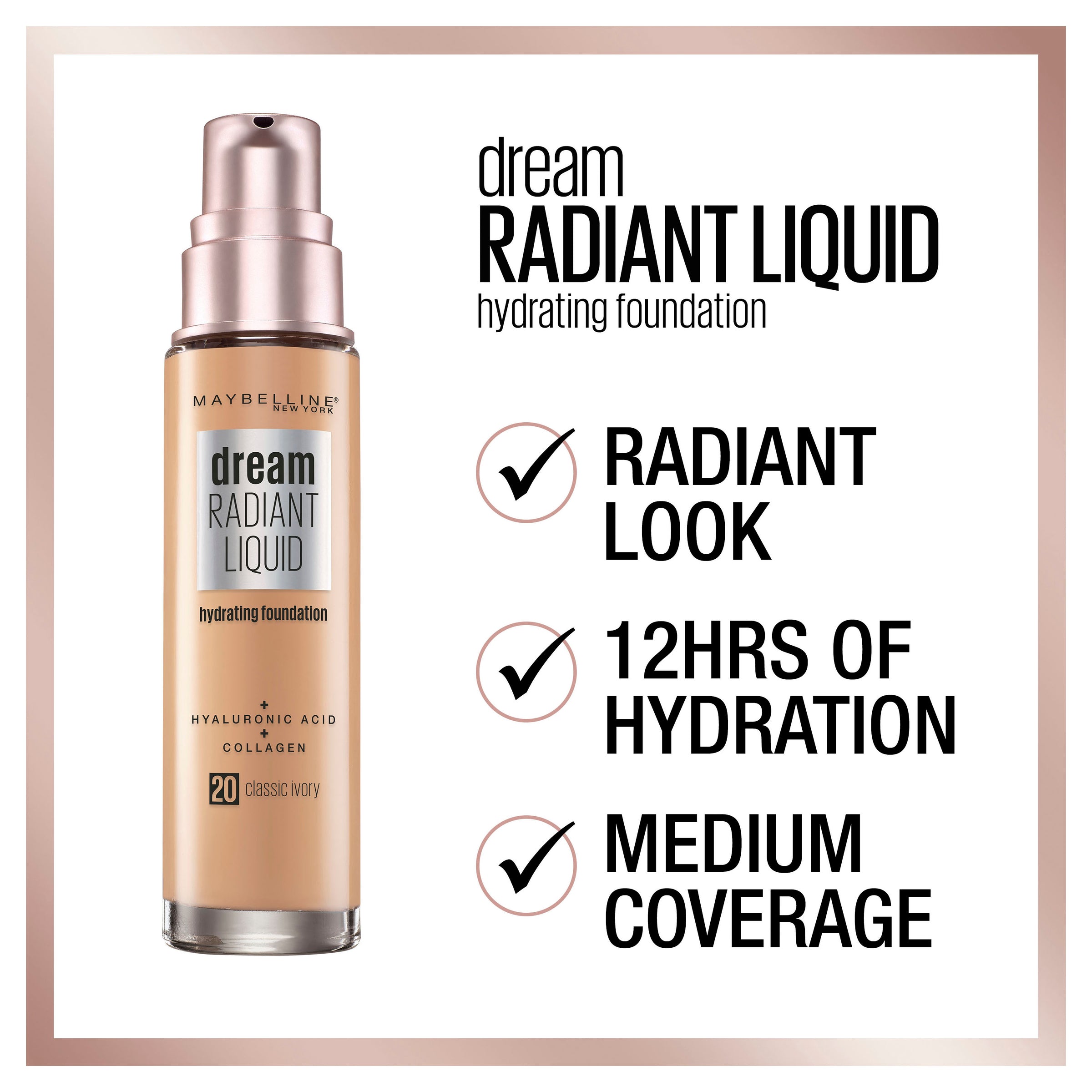 MAYBELLINE Dream Radiant Liquid Foundation - Caramel #120