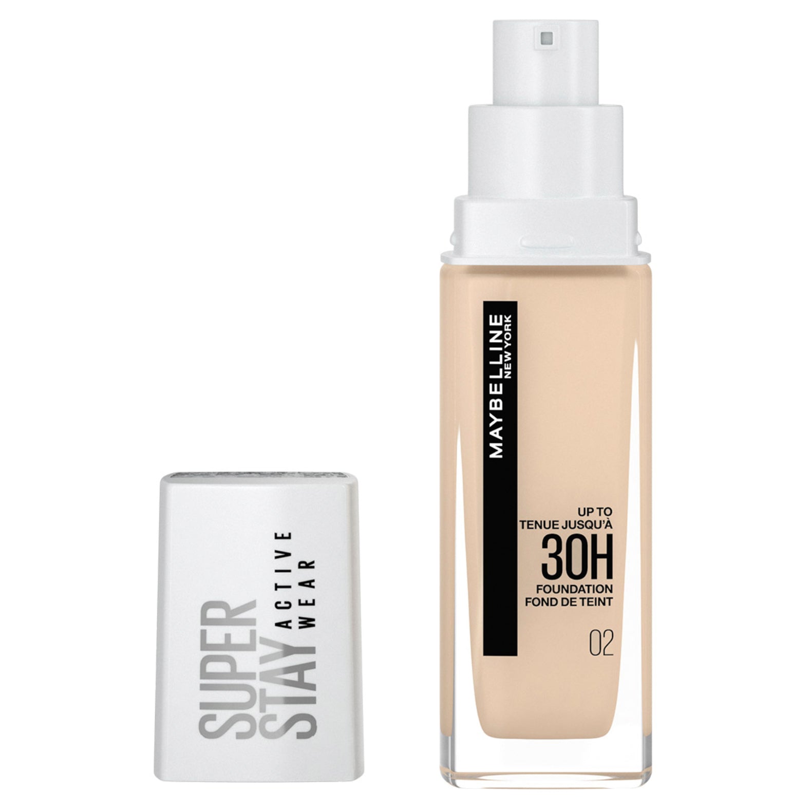 MAYBELLINE SuperStay 30H Activewear Foundation - Naked Ivory #02