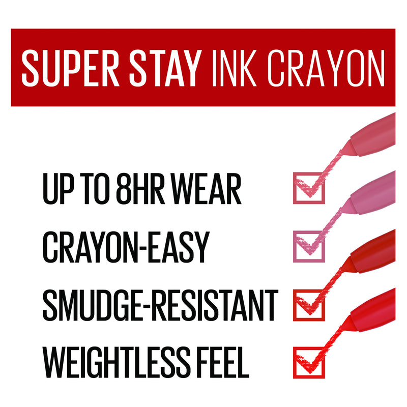 MAYBELLINE Superstay Matte Ink Crayon Lipstick - Know No Limits