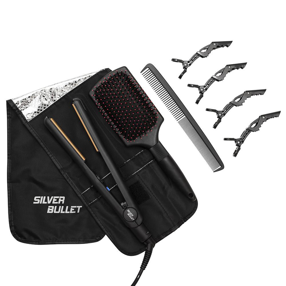 SILVER BULLET Attitude Hair Straightener (With Extras)