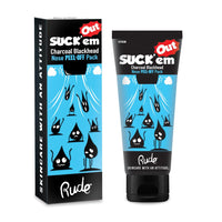 RUDE Suck'em Out Charcoal Blackhead Nose Pack