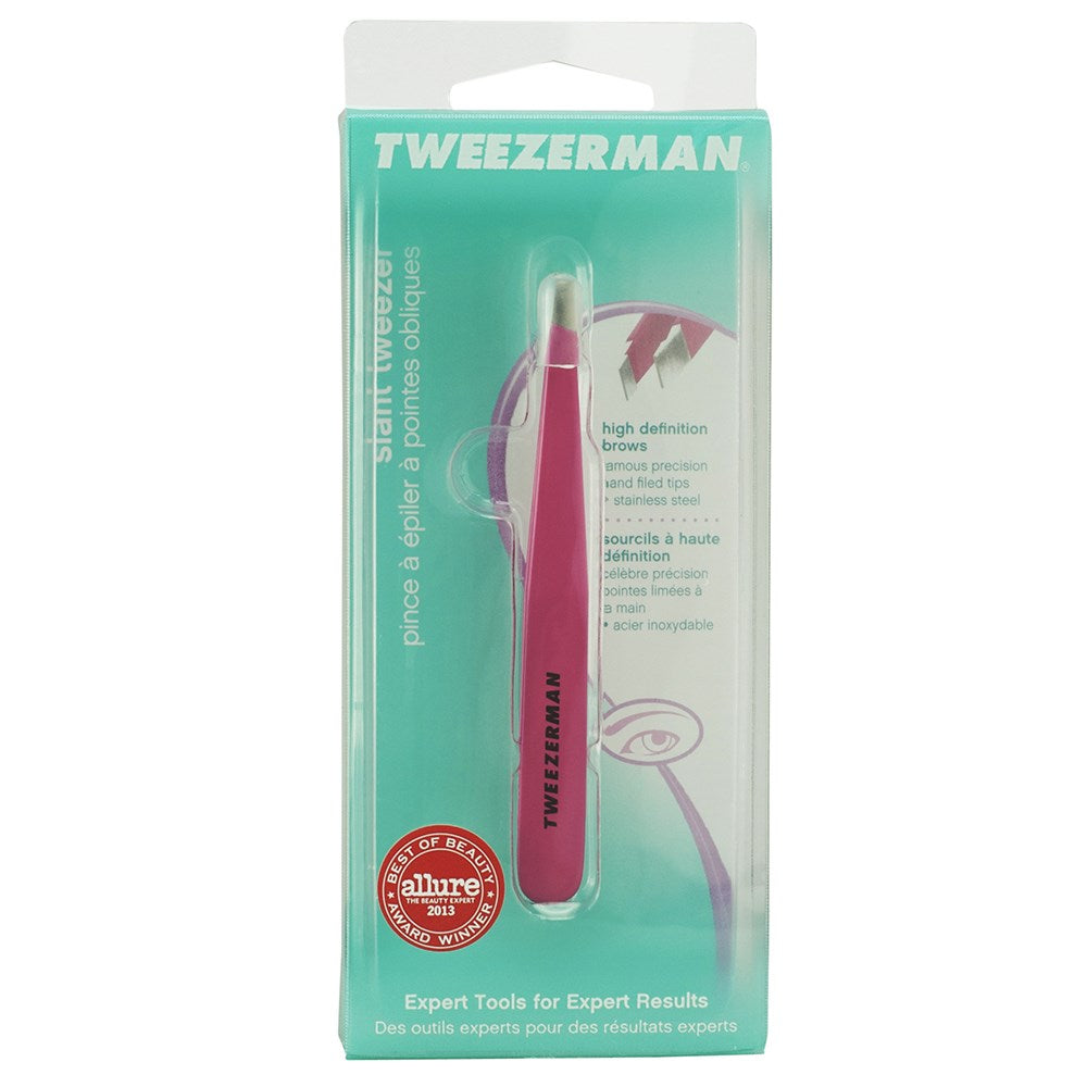 TWEEZERMAN Slant Tweezer - Pink