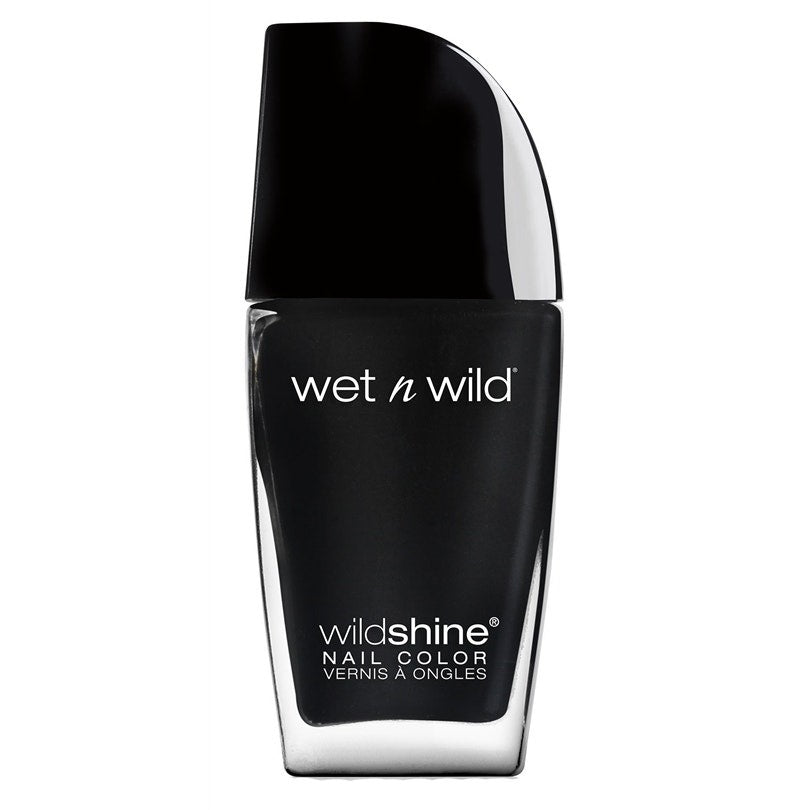 WET N WILD Wild Shine Nail Color - Black Creme