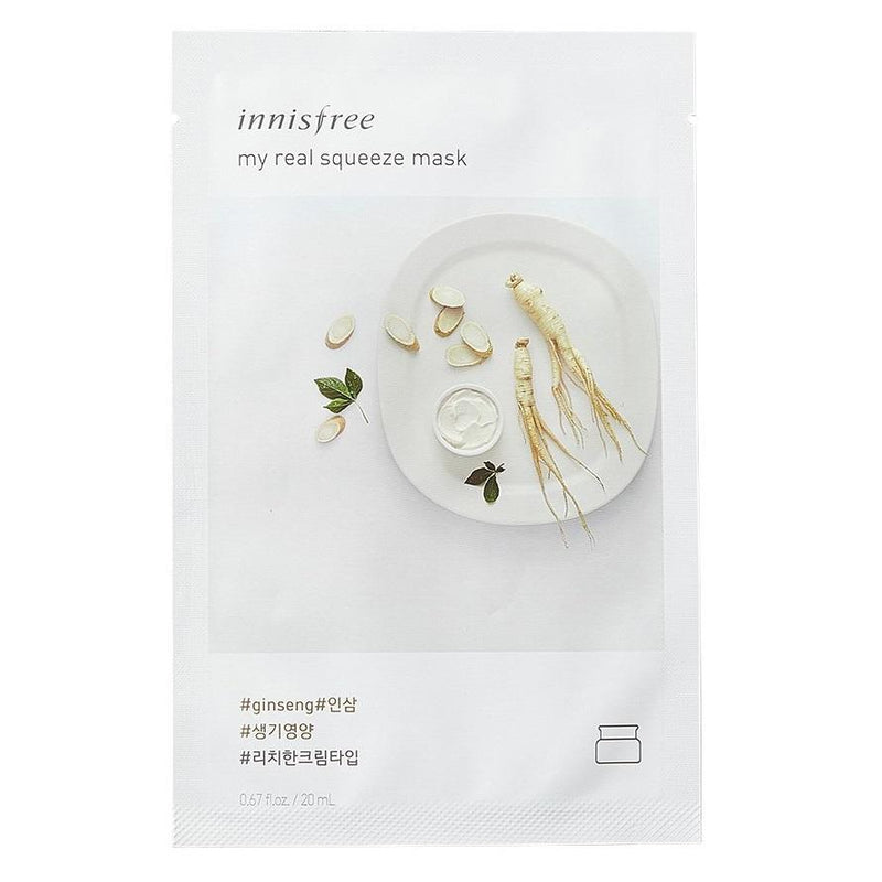 INNISFREE My Real Squeeze Mask - Ginseng