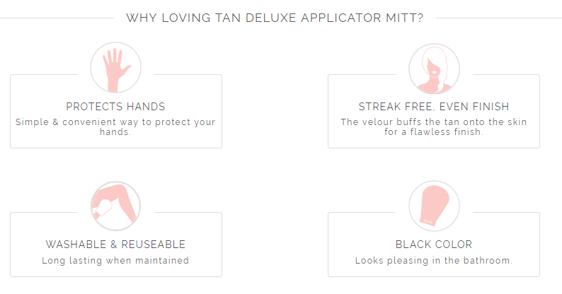 LOVING TAN Deluxe Self Tanning Applicator Mit